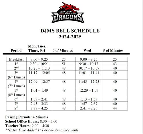 Bell Schedule 24-25